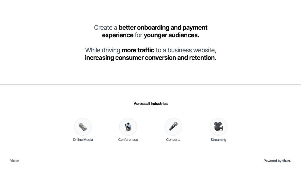 Tiun pitch deck slide 4 of 9