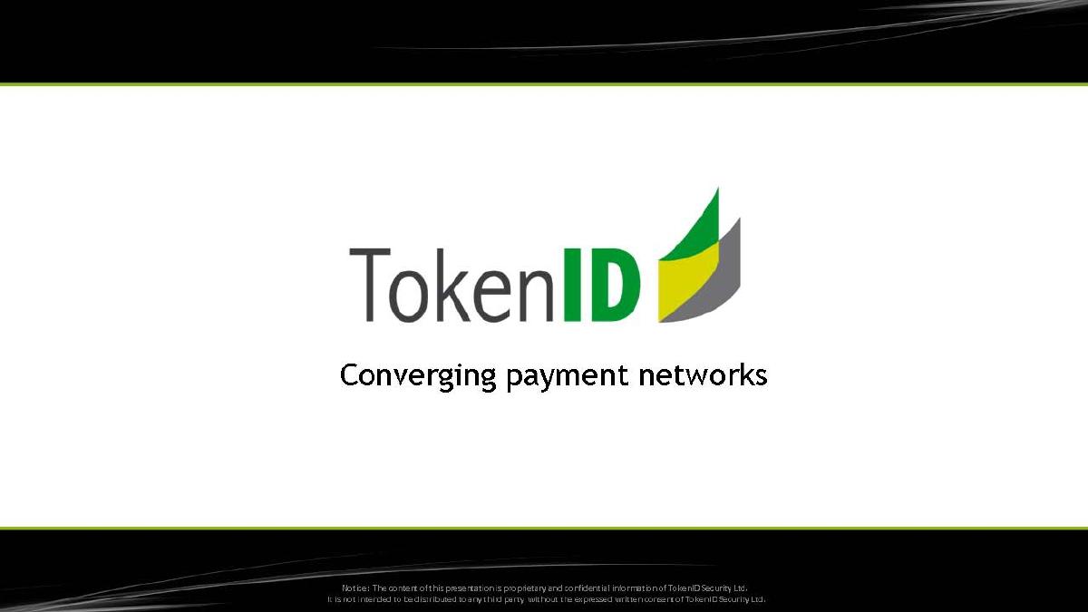 TokenID Security Ltd pitch deck slide 1 of 8