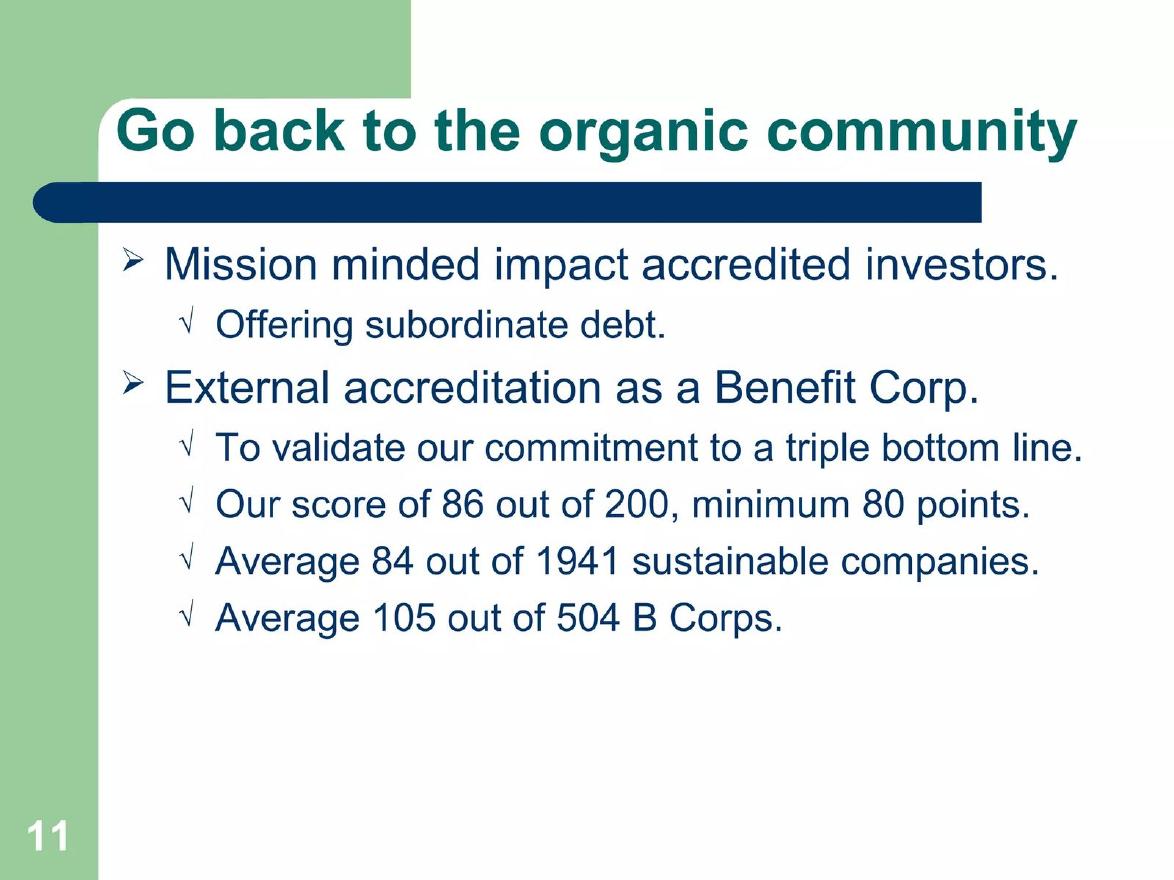 Tom Manley pitch deck Certification slide slide 11