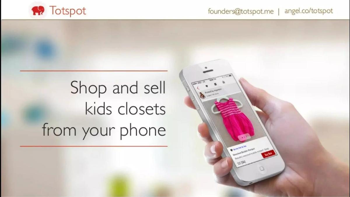 Totspot pitch deck slide 1 of 11
