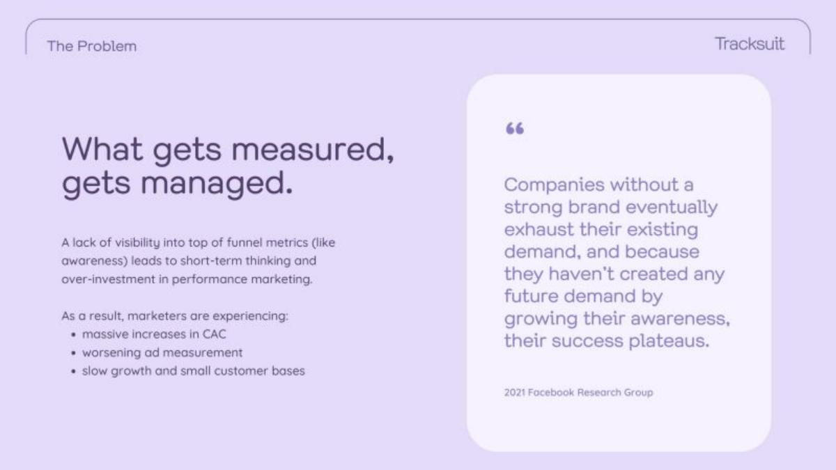 Tracksuit pitch deck slide 4 of 31