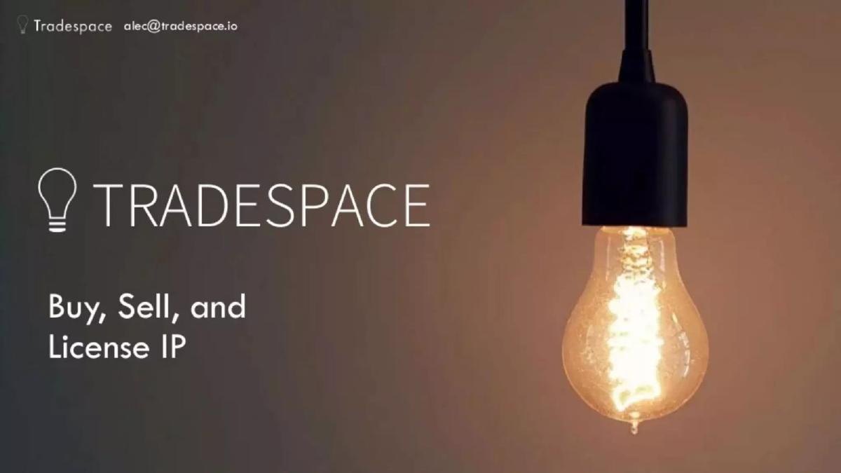 Tradespace pitch deck slide 1 of 8