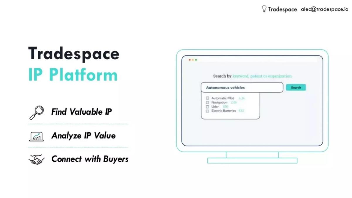 Tradespace pitch deck slide 4 of 8