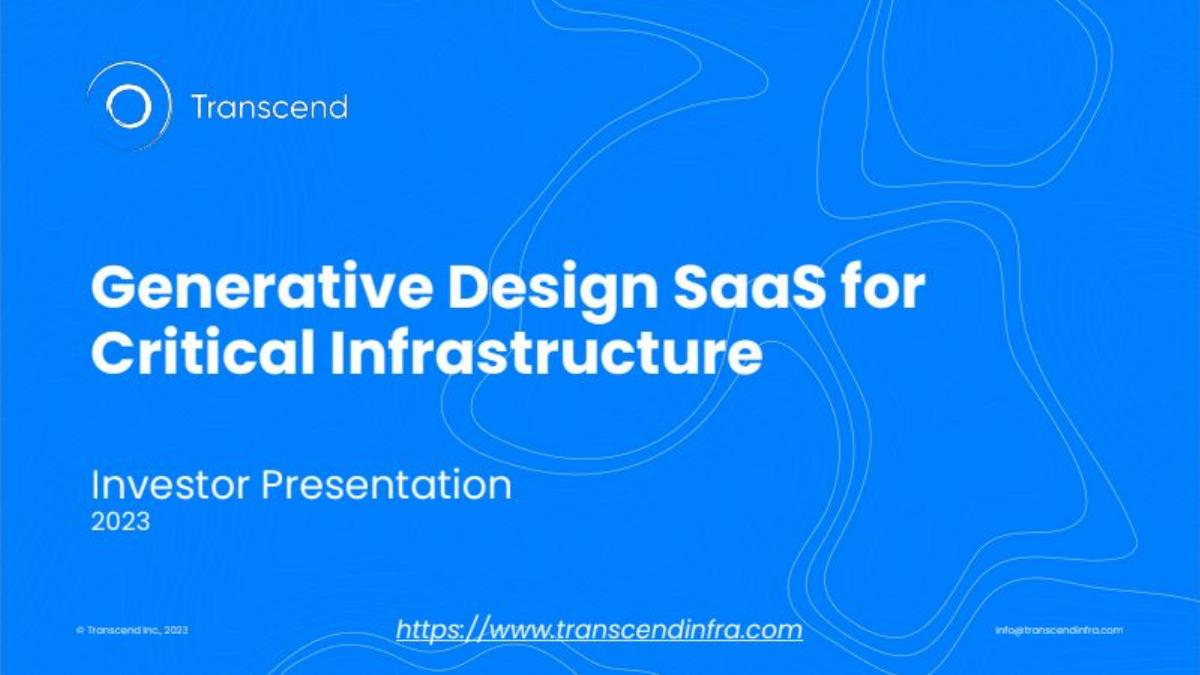 Transcend pitch deck slide 1 of 18