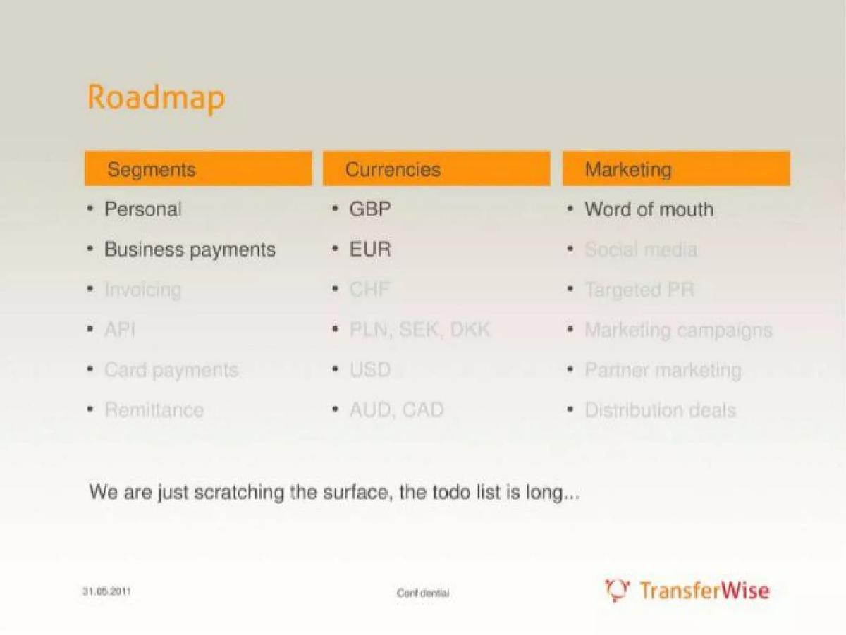TransferWise (Wise) pitch deck slide 5 of 11