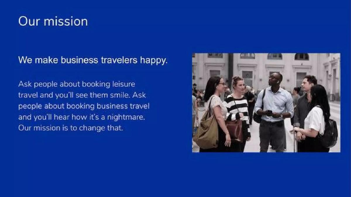 TravelPerk pitch deck slide 3 of 15