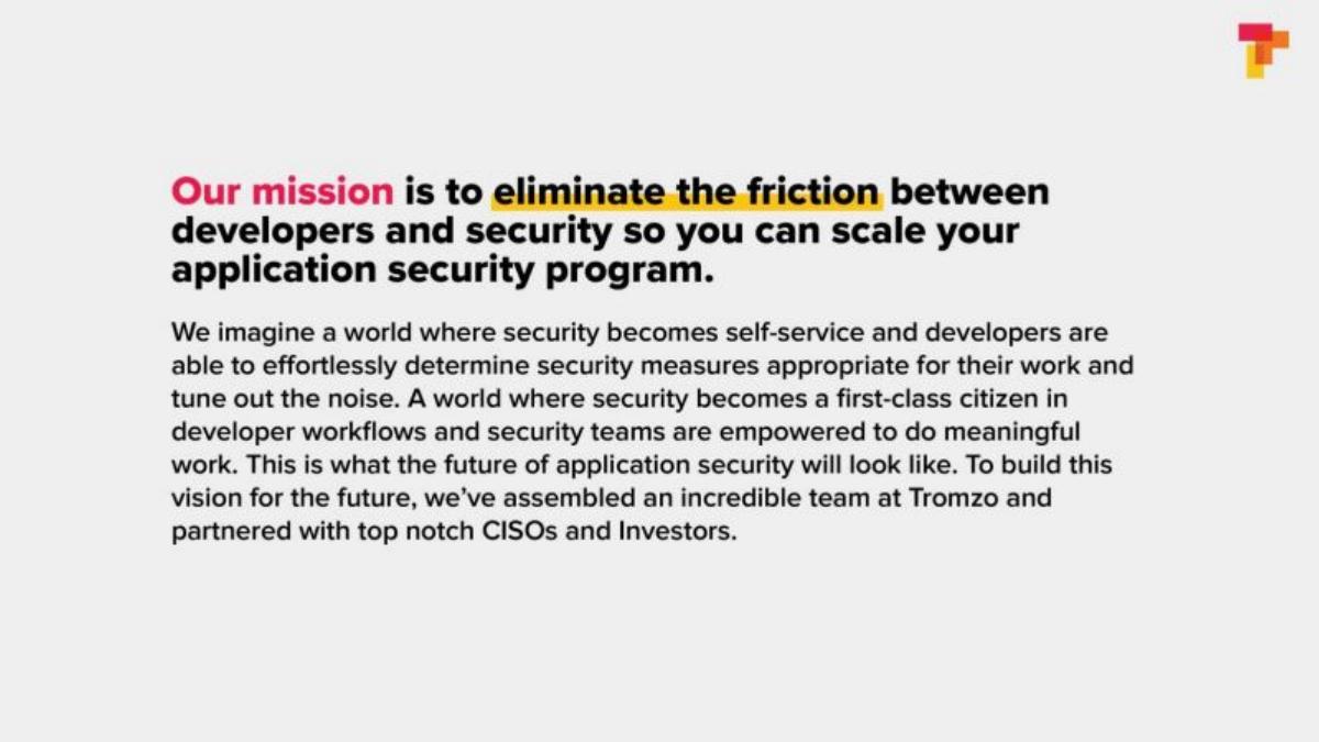 Tromzo pitch deck slide 3 of 17