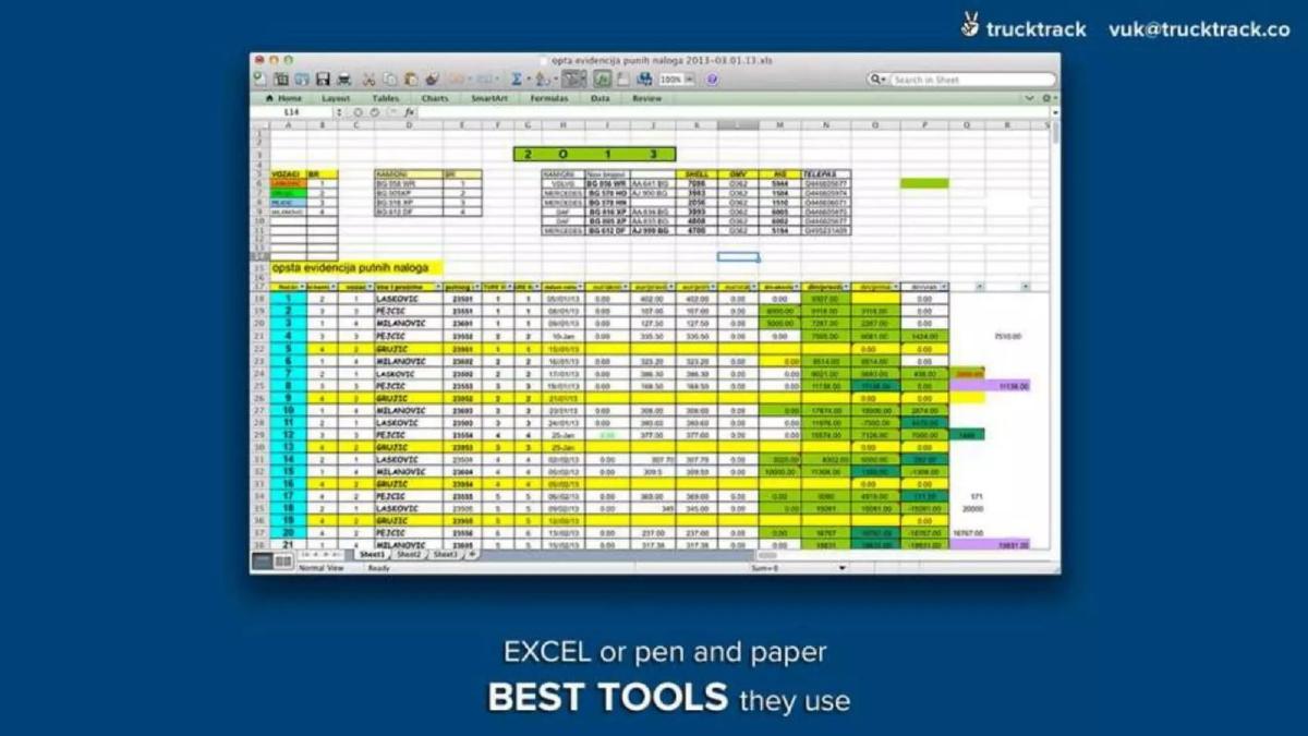 TruckTrack pitch deck slide 3 of 9