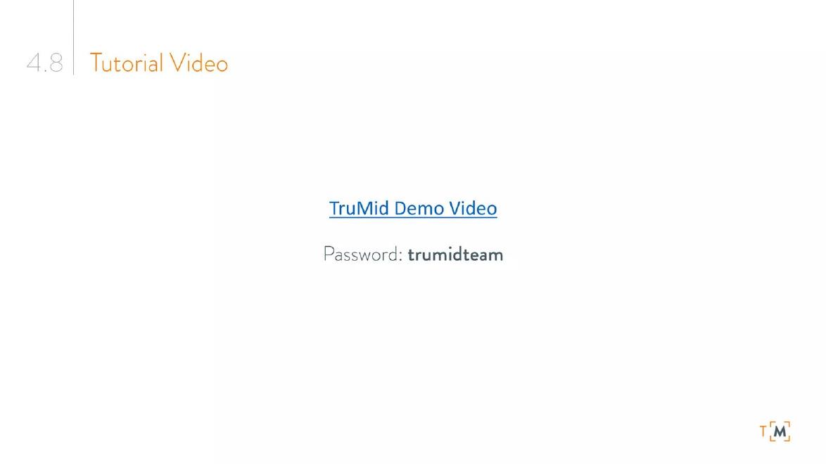 TruMid pitch deck Demo link slide slide 18