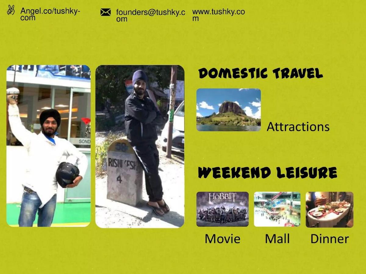 Tushky pitch deck slide 2 of 18