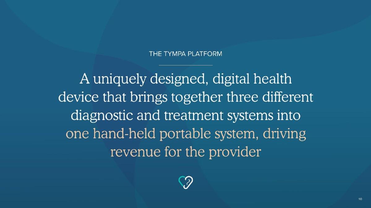 TympaHealth pitch deck slide 10 of 27