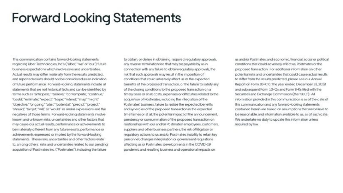 Postmates (Acquired by Uber) pitch deck slide 2 of 13
