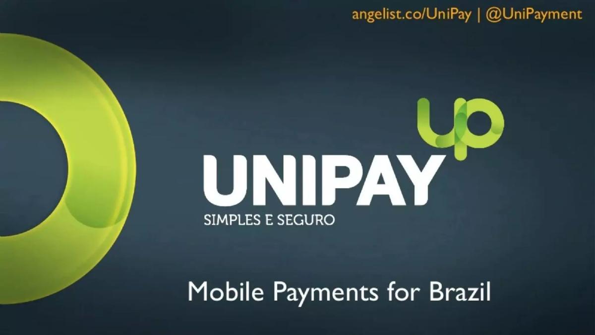 UniPay pitch deck slide 1 of 9