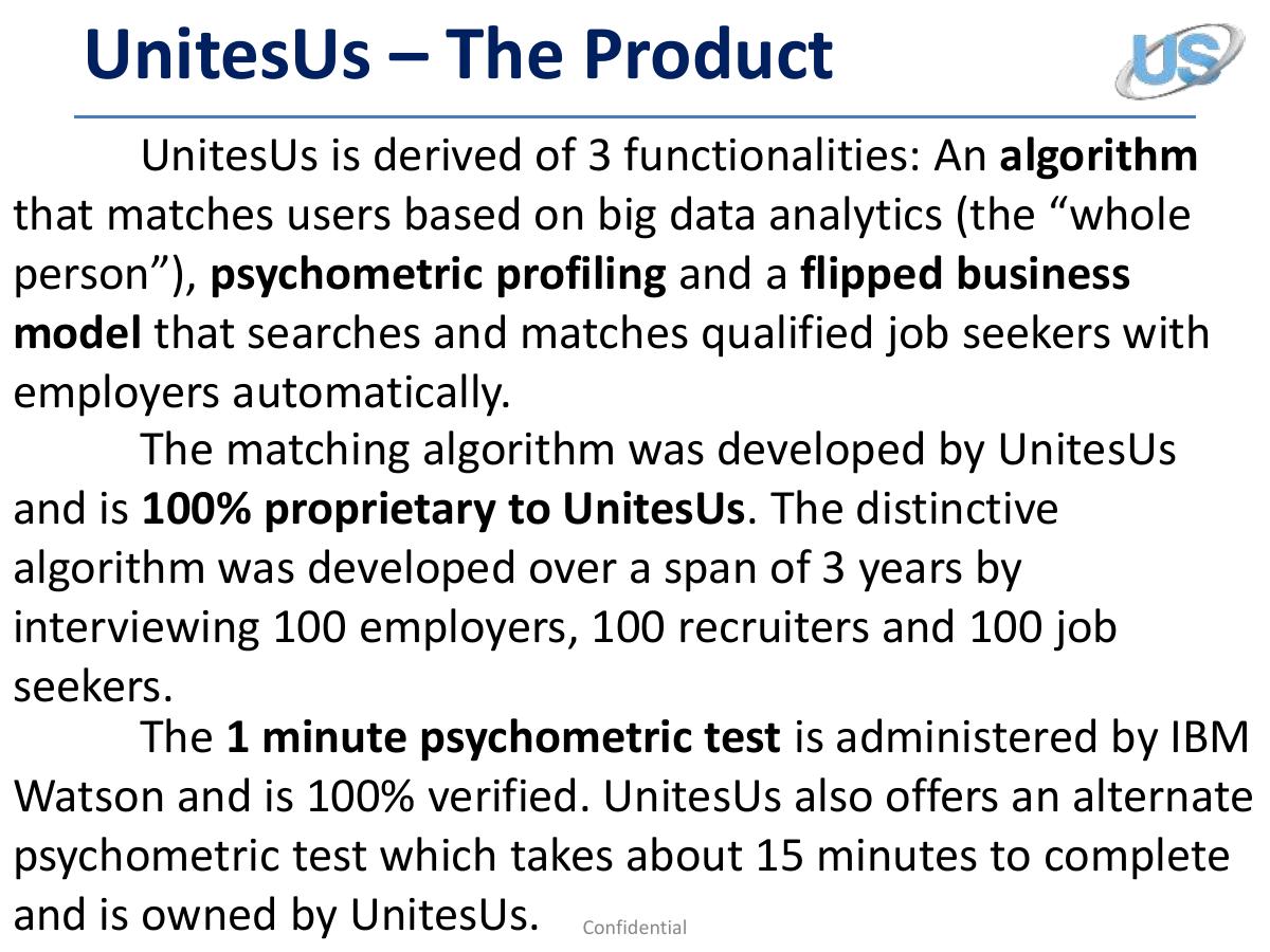 UnitesUs pitch deck slide 3 of 20
