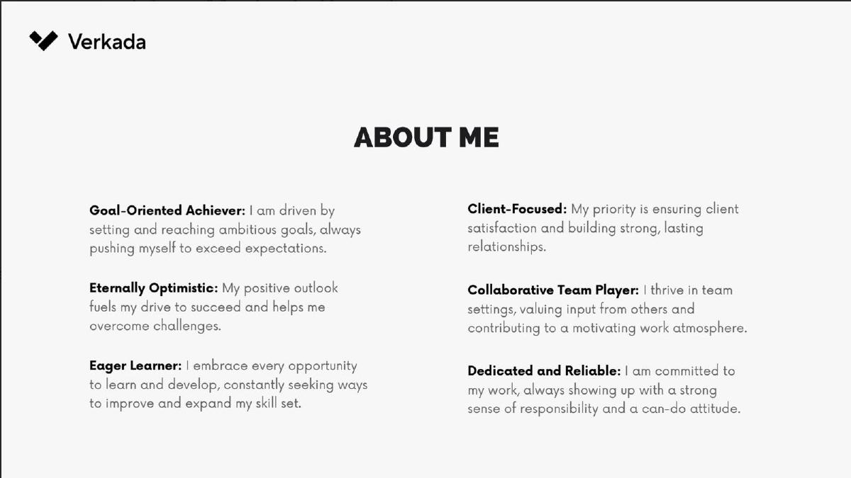 Julissa Machado (Personal Pitch) pitch deck slide 4 of 7