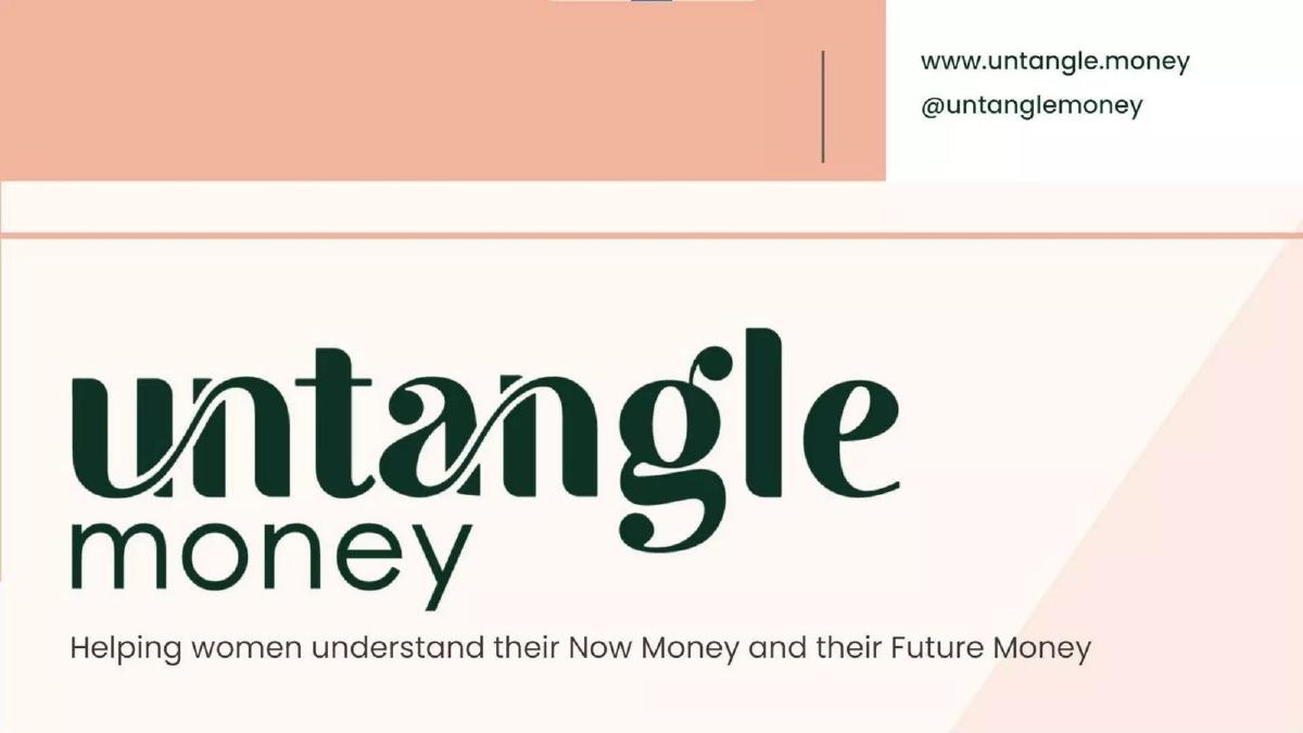 Untangle Money pitch deck slide 1 of 21