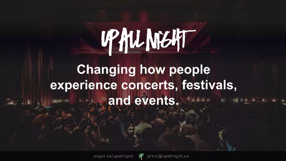 Up All Night pitch deck slide 2 of 10