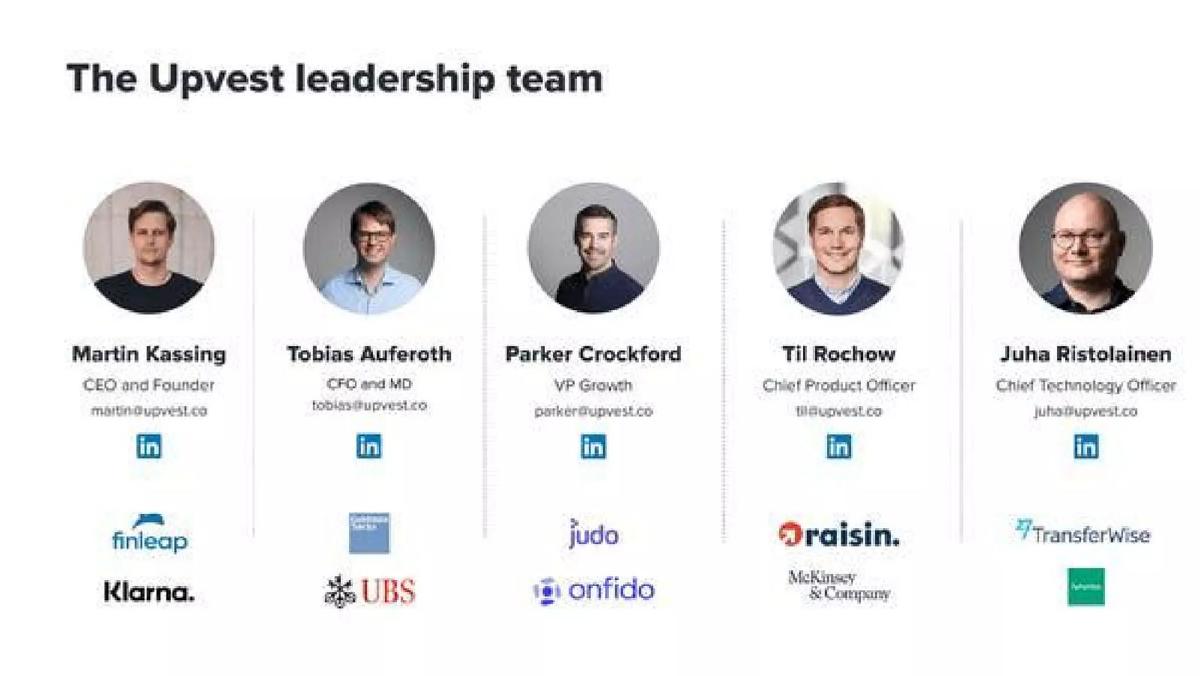 Upvest pitch deck slide 4 of 17