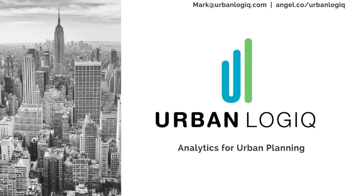 Urban Logiq pitch deck slide 1 of 8