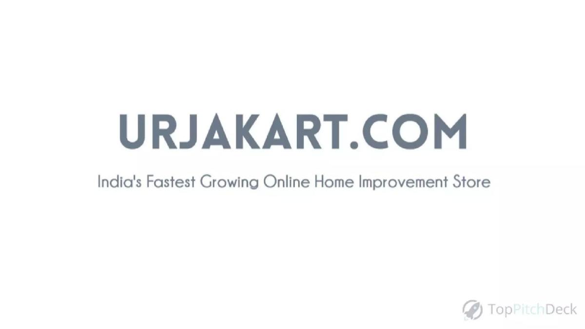 Urjakart pitch deck slide 1 of 12