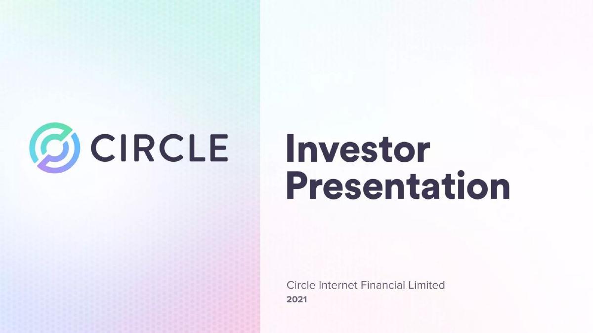Circle Internet Financial Limited pitch deck slide 1 of 46