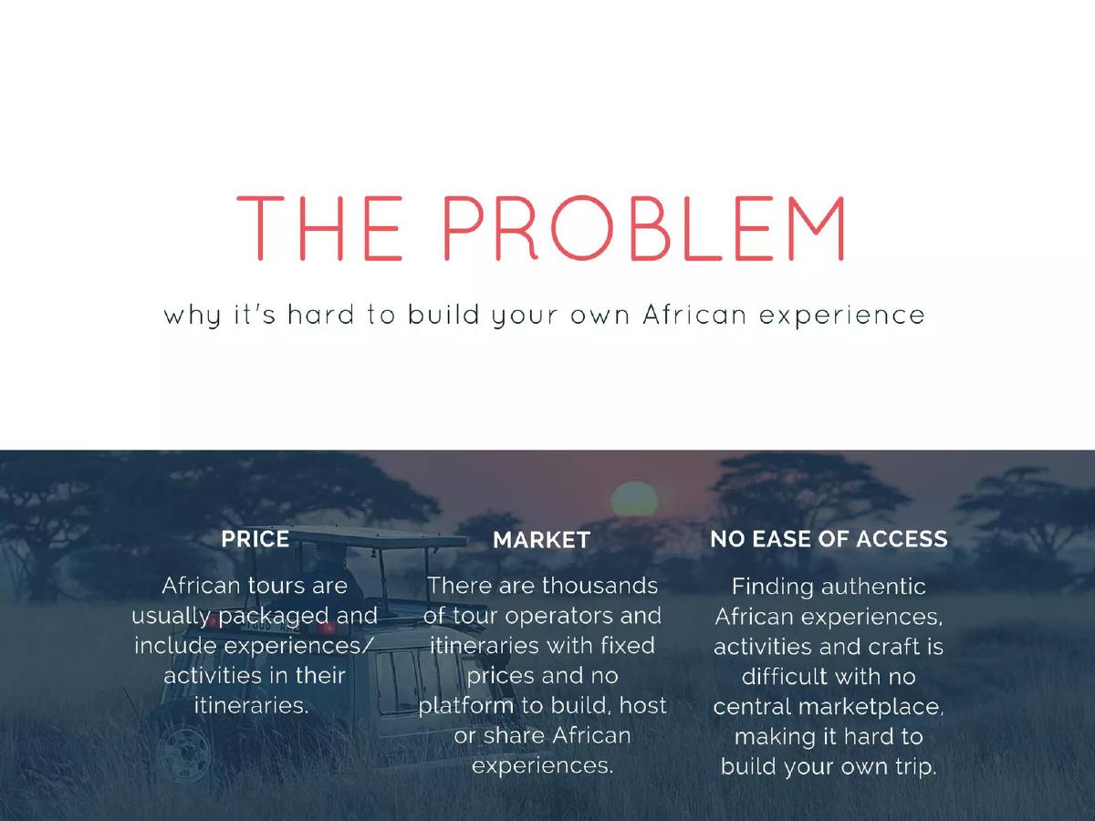 Uthando African Experiences pitch deck slide 4 of 21