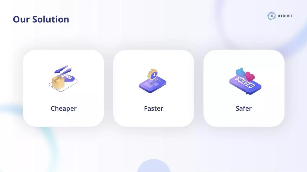 Utrust pitch deck slide 6 of 11