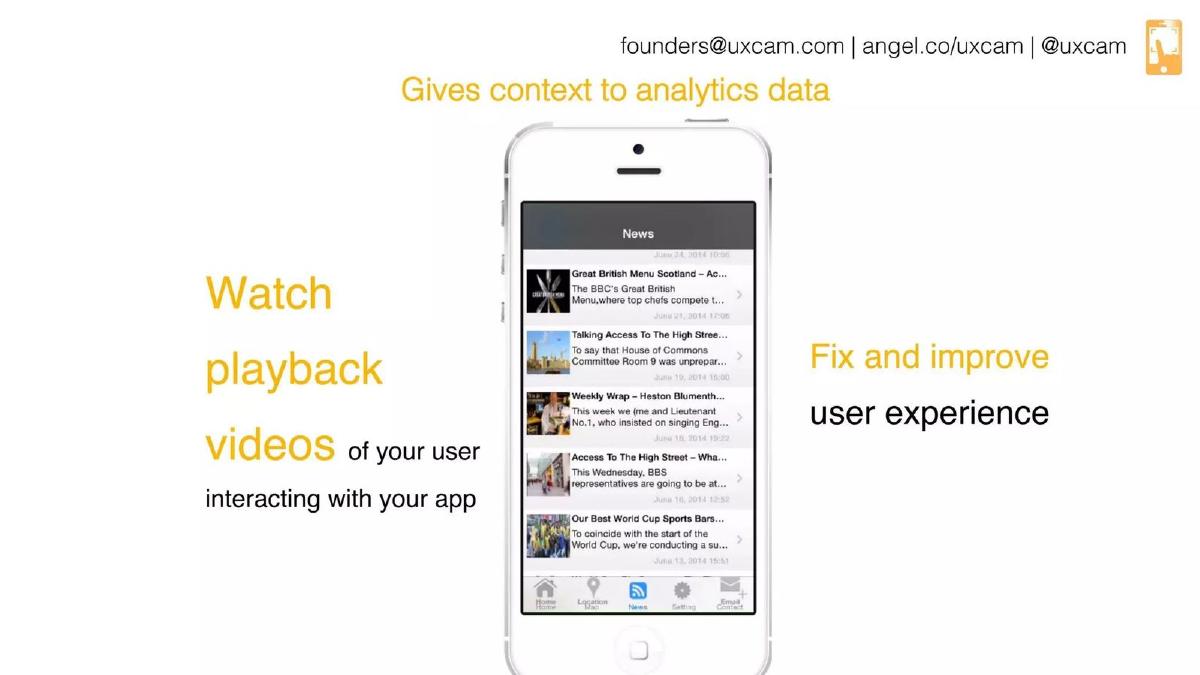 UXCam pitch deck slide 6 of 9