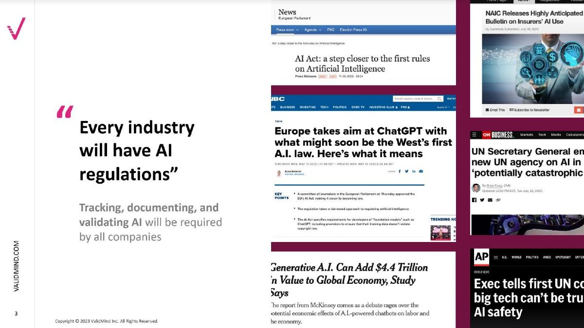 ValidMind pitch deck slide 3 of 12