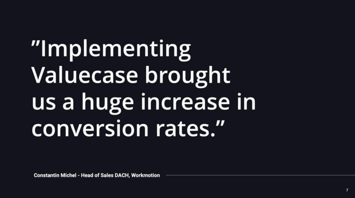 Valuecase pitch deck slide 7 of 12