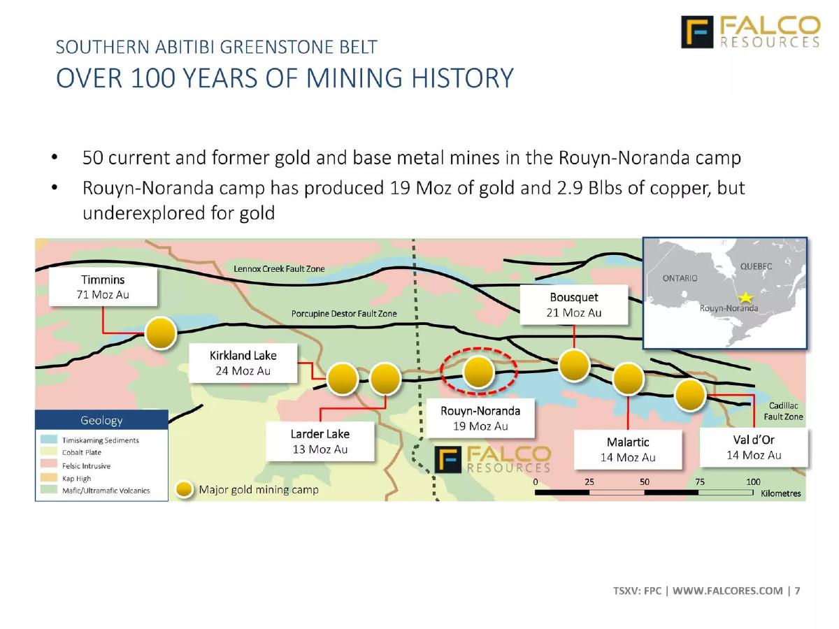 Falco Resources pitch deck slide 7 of 25