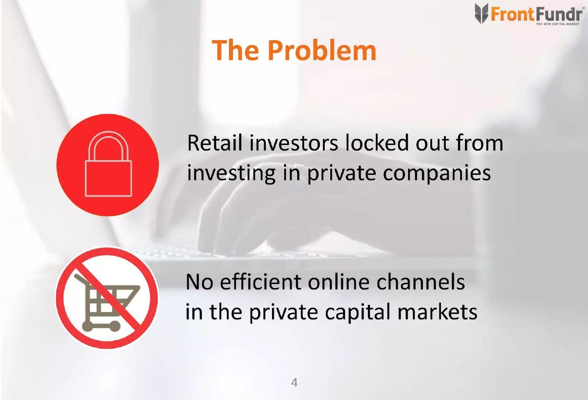FrontFundr (Silver Maple Ventures Inc.) pitch deck slide 4 of 22