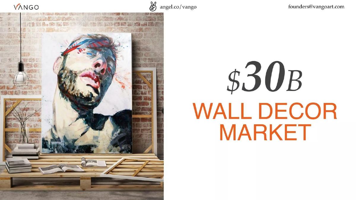 Vango (formerly ARTtwo50) pitch deck slide 4 of 11