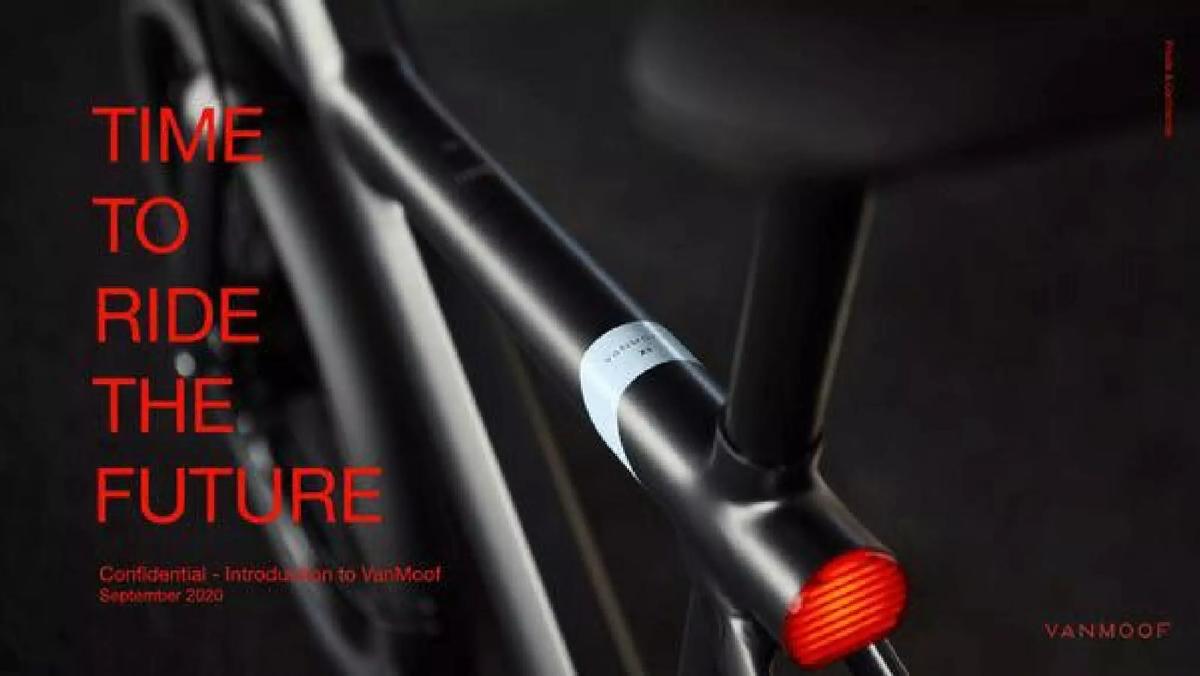 VanMoof pitch deck slide 1 of 8