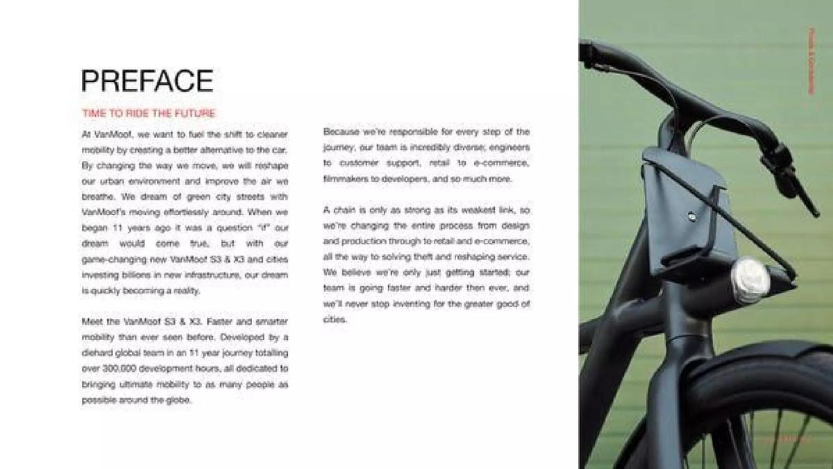 VanMoof pitch deck slide 2 of 8