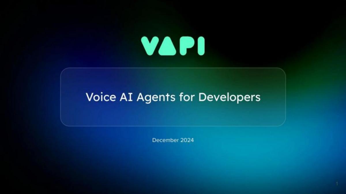 Vapi pitch deck slide 1 of 19