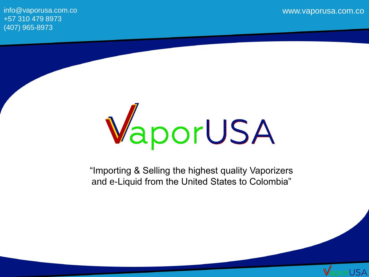 VaporUSA S.A.S (vaporusa.com.co) pitch deck slide 1 of 11