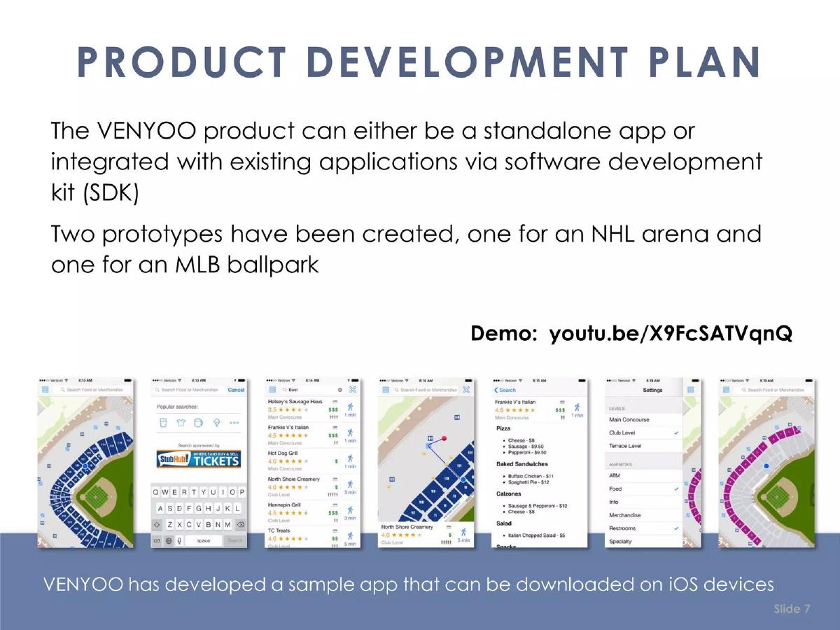 Venyoo pitch deck slide 7 of 14