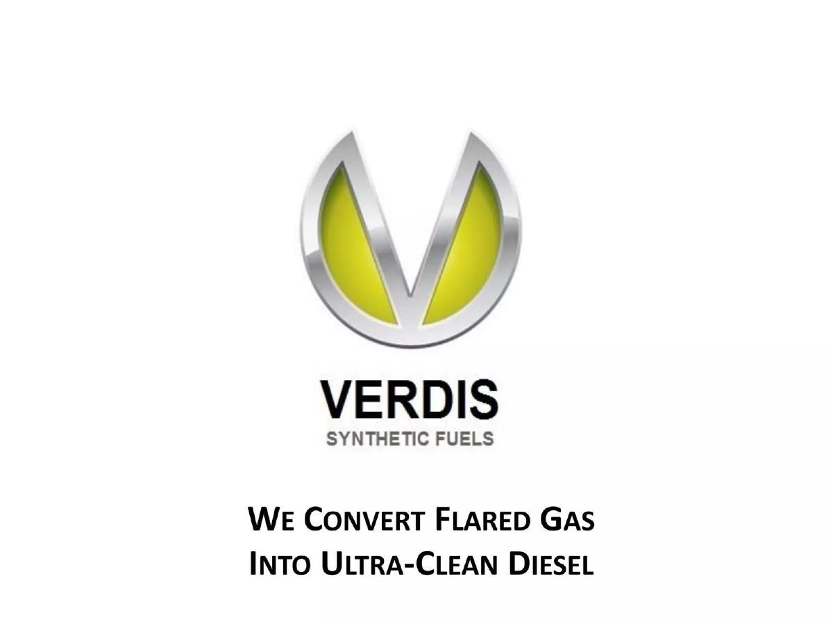 VERDIS Synthetic Fuels pitch deck slide 1 of 47