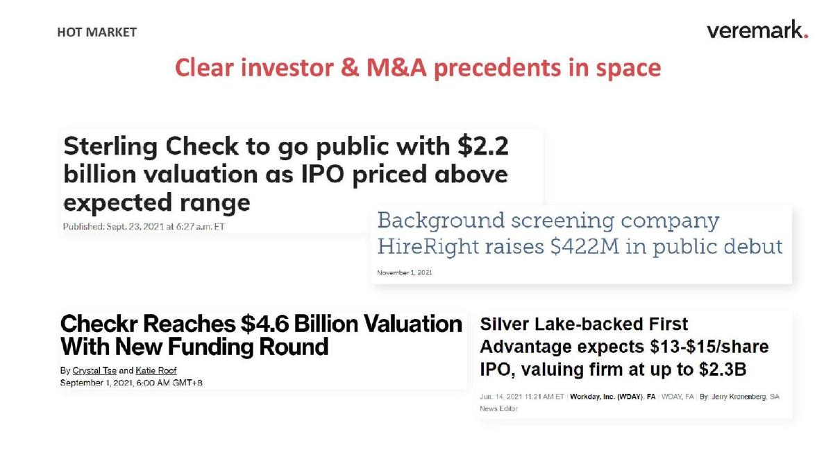 Veremark pitch deck slide 6 of 17