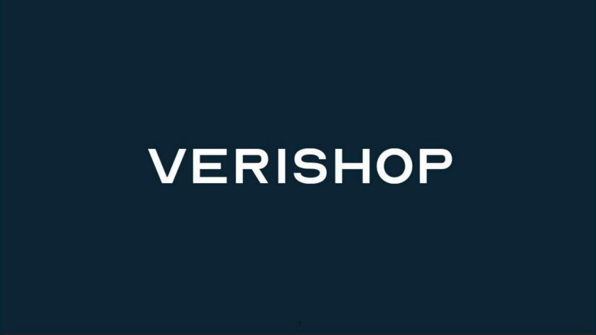 Verishop pitch deck slide 1 of 17