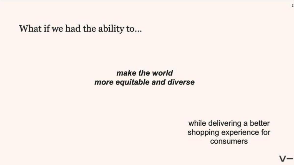 Verishop pitch deck slide 2 of 17