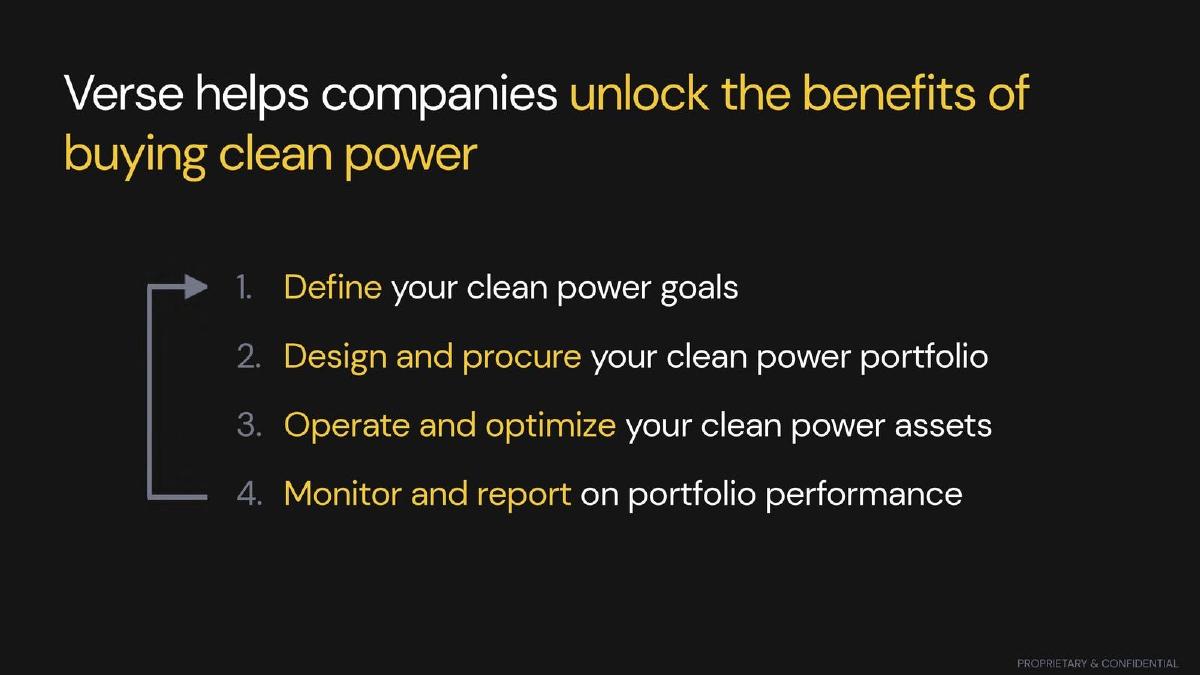 Verse pitch deck slide 6 of 8