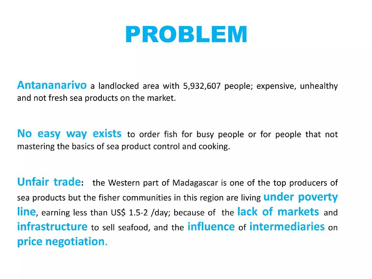 VIAVY FISH SHOP pitch deck slide 2 of 9