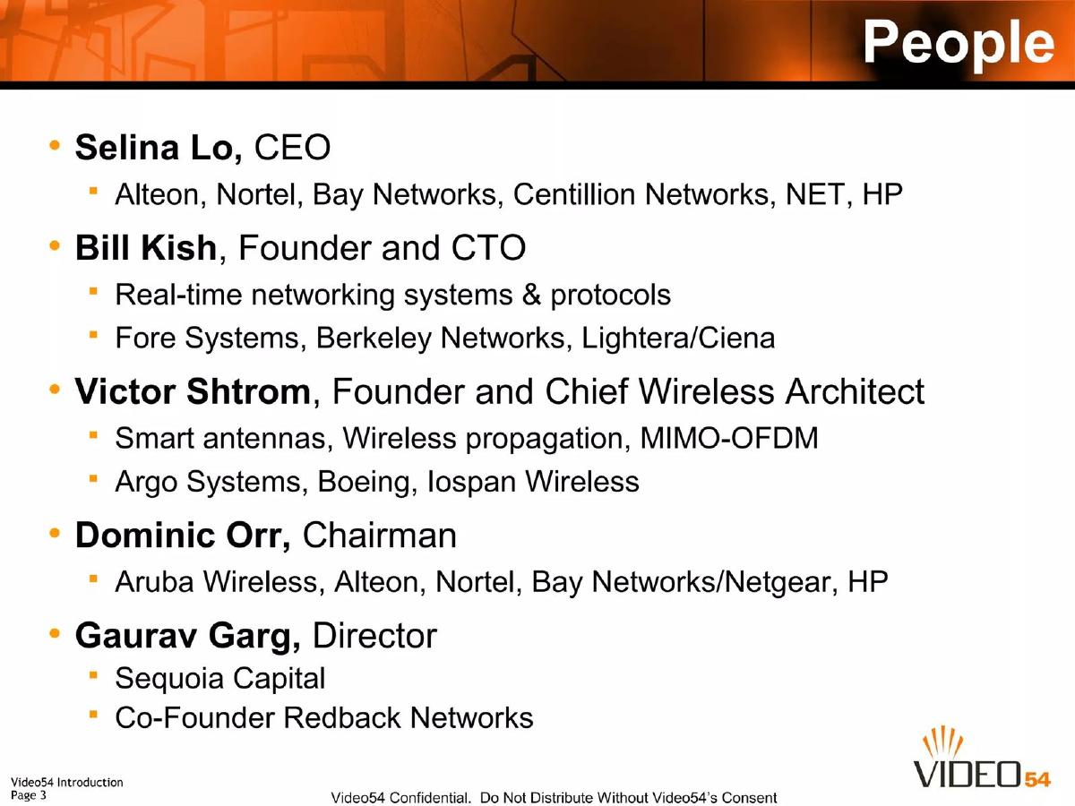 Video54 pitch deck slide 3 of 19