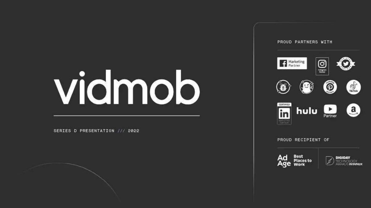 VidMob pitch deck slide 1 of 12