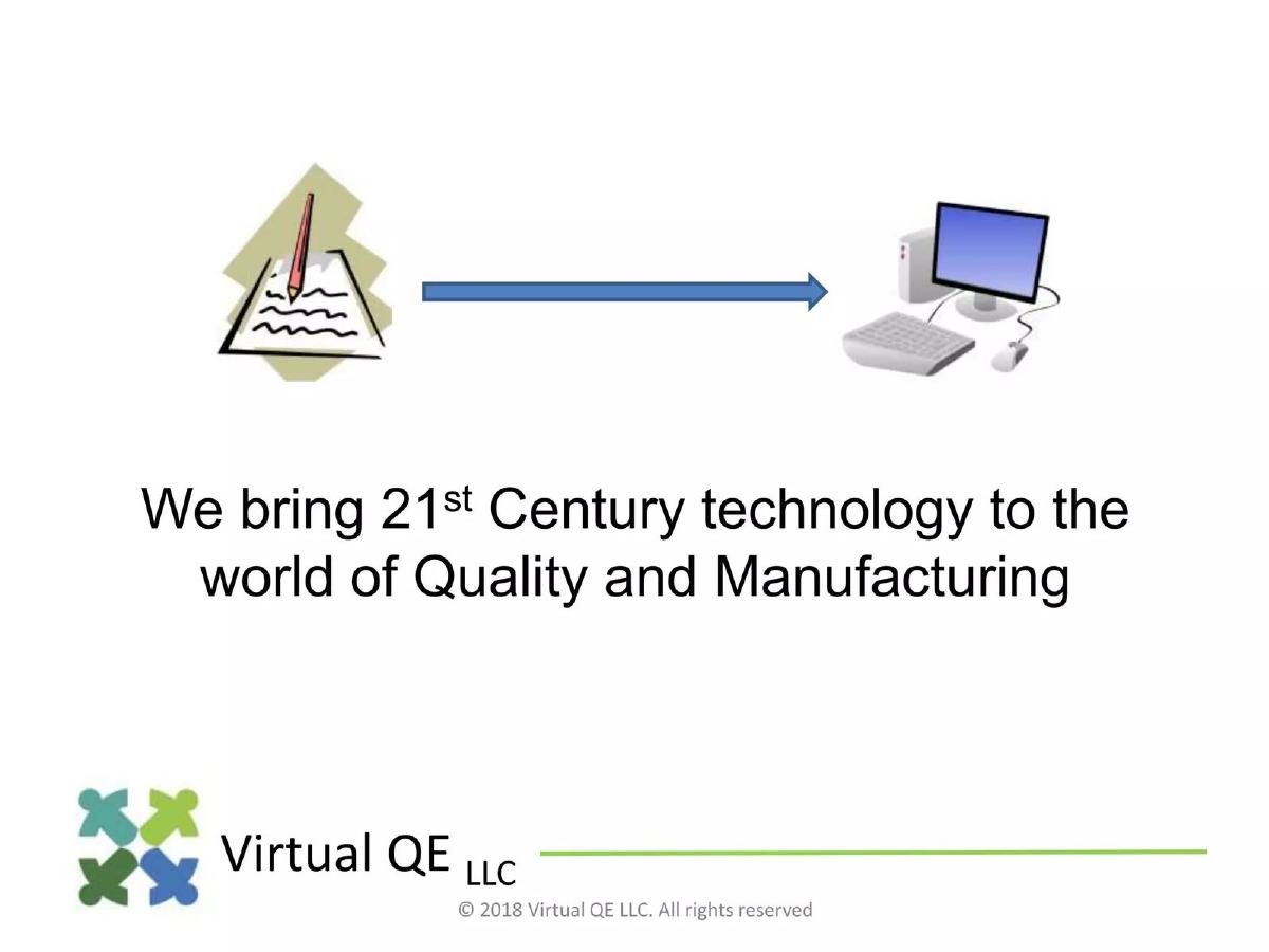 Virtual QE LLC pitch deck slide 2 of 13
