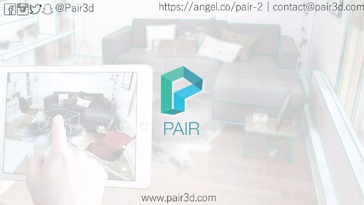 Pair (formerly Visidraft) pitch deck slide 1 of 12