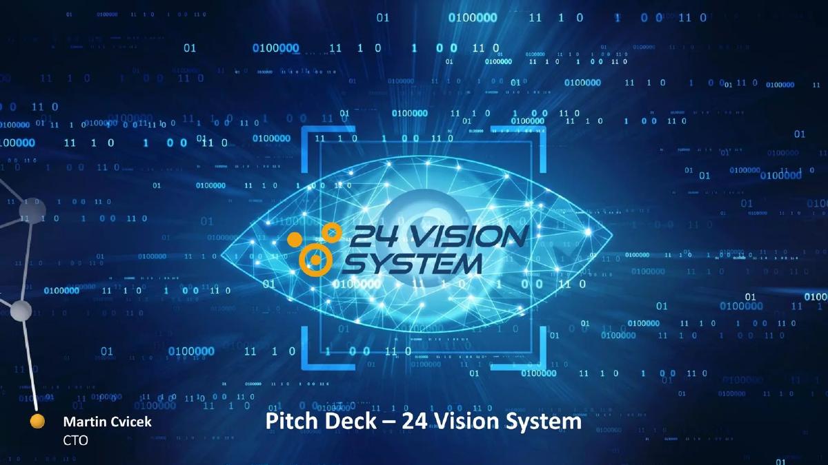 24 Vision System pitch deck slide 1 of 12