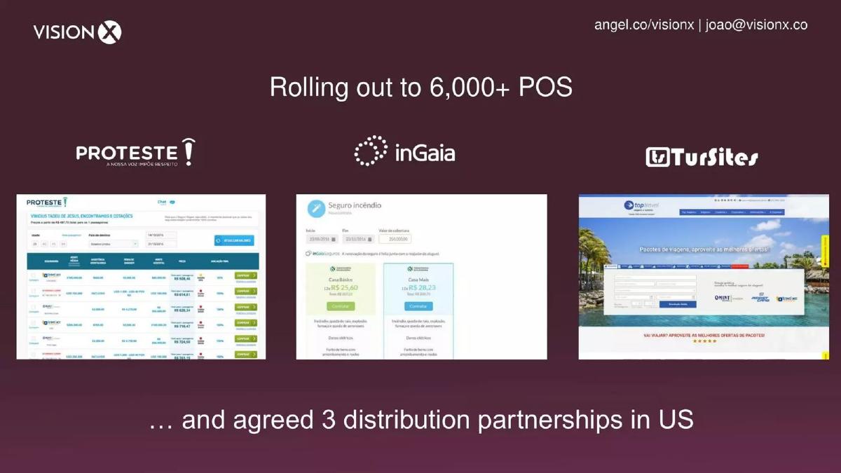 VisionX pitch deck slide 5 of 7